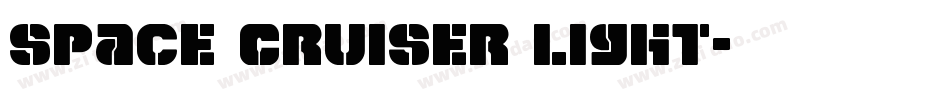 Space Cruiser Light字体转换